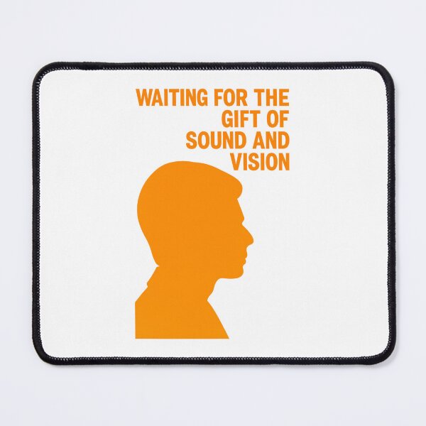 Item preview, David Bowie Low Album Orange Silhouette Sound and Vision Lyrics Minimalist Retro Art Design designed and sold by Donsean22.