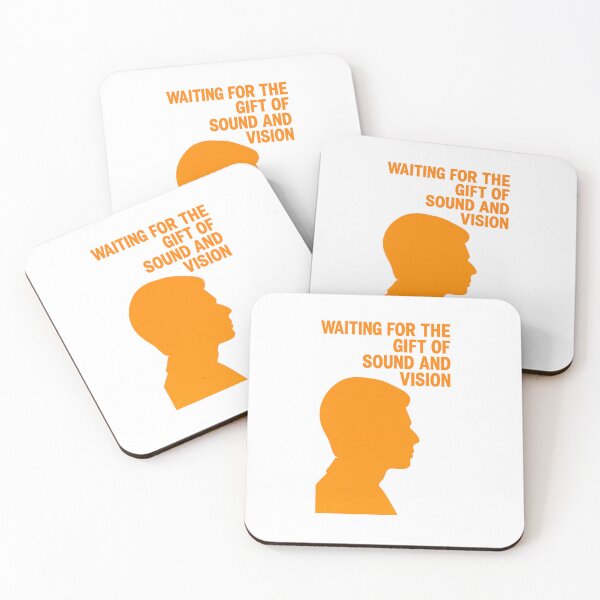 Item preview, David Bowie Low Album Orange Silhouette Sound and Vision Lyrics Minimalist Retro Art Design designed and sold by Donsean22.