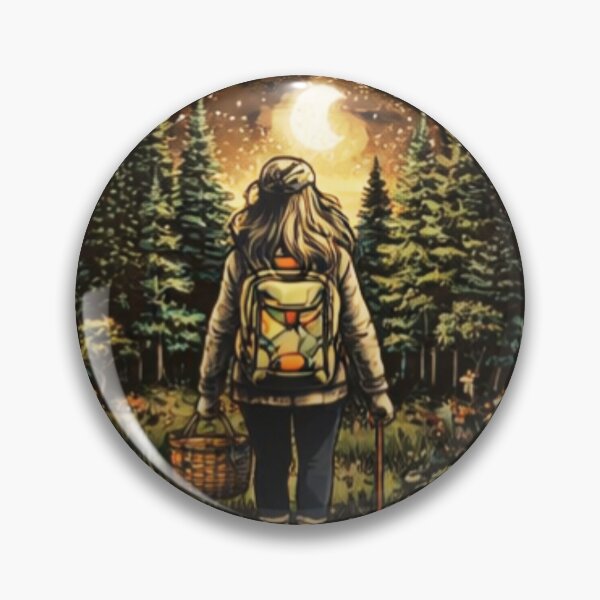 Item preview, Forest Vibes – Cozy Night Hiking & Nature Aesthetic Design designed and sold by FunForgeStudio.