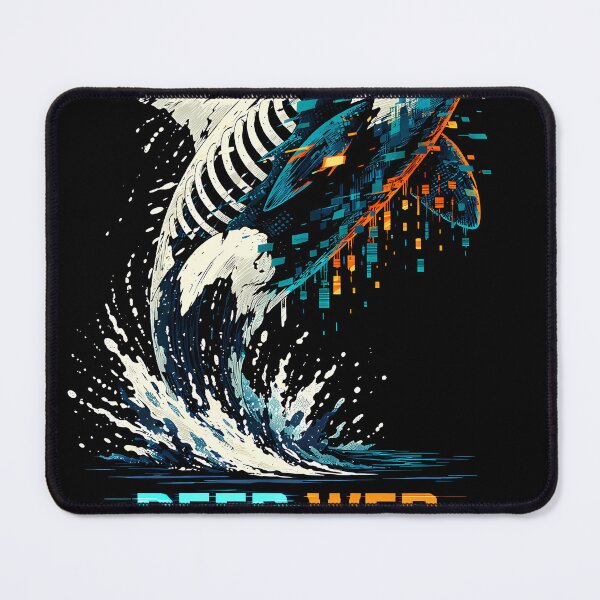Item preview, Orca Glitch Cyberpunk Killer Whale Dark Aesthetic T-Shirt designed and sold by etuvibes.