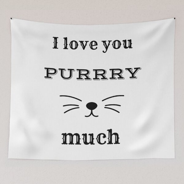 Item preview, I Love You Purrry Much. designed and sold by Dinasshop.