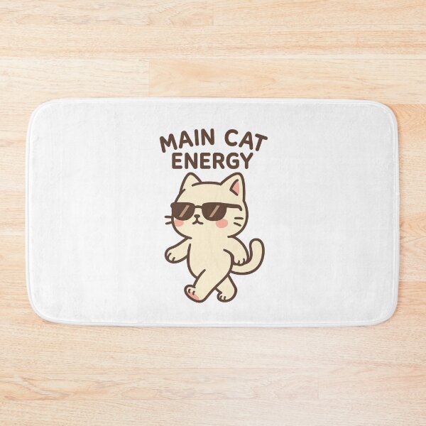 Item preview, Main Cat Energy Cool Cat with Sunglasses Funny Meme Cute Confident Kitty Design designed and sold by Donsean22.