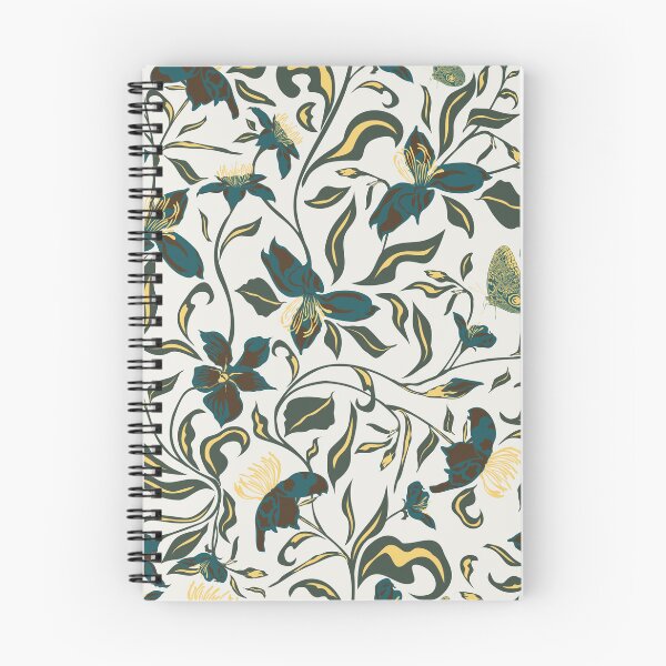 Item preview, Jumbo Teal Floral 2026 Botanical Art designed and sold by AneissPiaf.