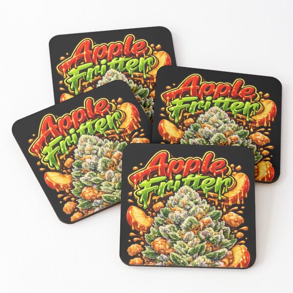 Item preview, Apple Fritter Graffiti Art Print | Sweet Fried Apple Hybrid Strain Typography | Euphoric 420 designed and sold by WAUZ.