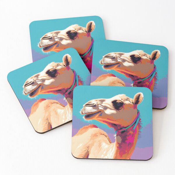 Item preview, Cool Camel Pop Art Sticker – Funny Animal Cartoon Aesthetic designed and sold by ArtFireGallery.