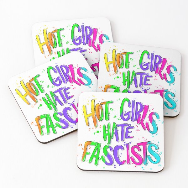 Item preview, Hot Girls Hate Fascists designed and sold by TSPWVDesigns.