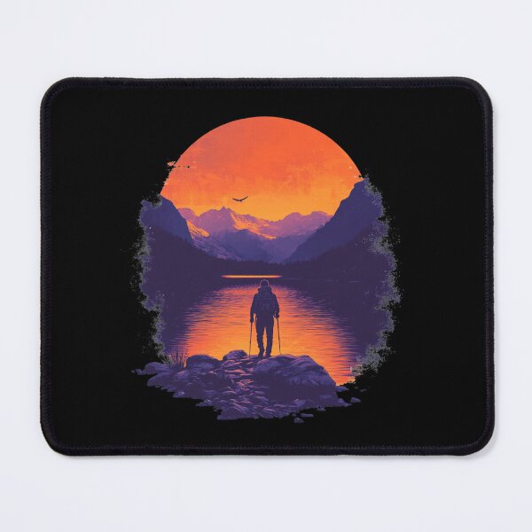 Item preview, Retro Sunset Mountain Hiker designed and sold by Myra365Art.