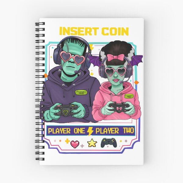 Item preview, Frankenstein Gamer Couple Shirt | Player One Player Two Gothic Gaming | Spooky Cute Halloween Gamers | Cozy Crypt Arcade Lovers designed and sold by MoeJoedesign .