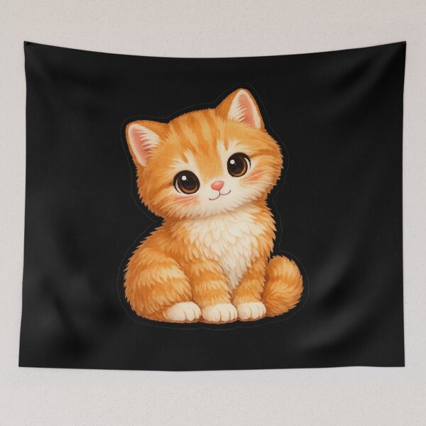 Item preview, Ginger Cat Staring designed and sold by scicilysimonee.
