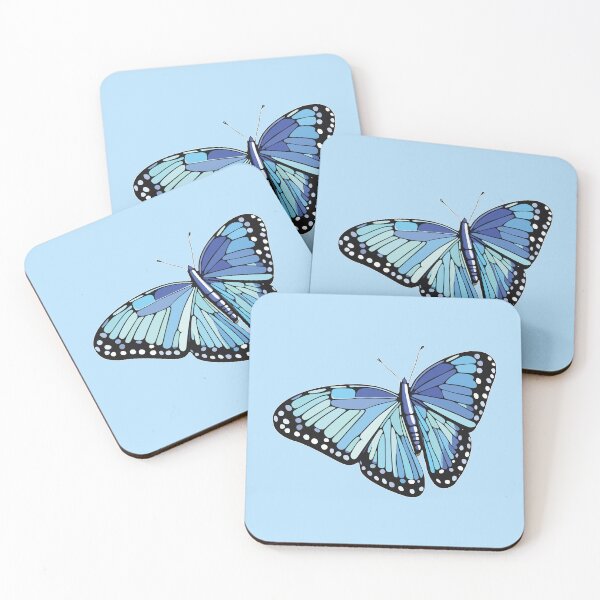 Item preview, butterfly mosaic blue designed and sold by designmari.