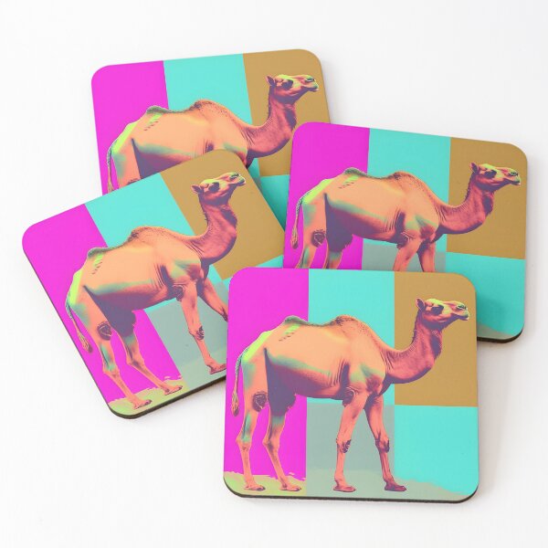 Item preview, Camel Pop Art Poster – Vibrant Desert Animal Artwork designed and sold by ArtFireGallery.