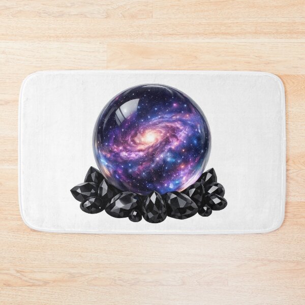 Item preview, Galaxy Crystal Ball with Black Gems designed and sold by jgvisualarts.