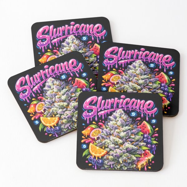 Item preview, Slurricane Tropical Graffiti Print | Fruity Indica Hybrid Strain Typography | Heavy Sedating designed and sold by WAUZ.
