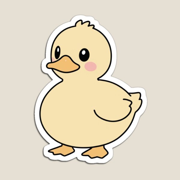 Item preview, Baby Duck Sticker | Yellow Animal Decal (PNG-format Kiss-cut) designed and sold by jellybeez3325.