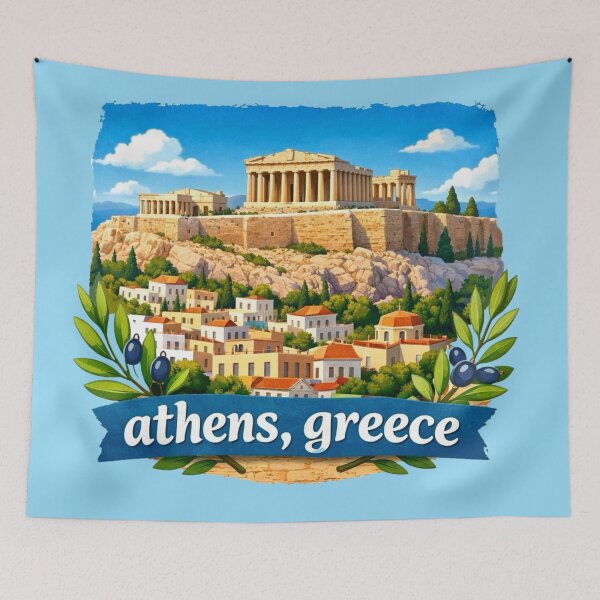 Item preview, Athens, Greece designed and sold by Myra365Art.