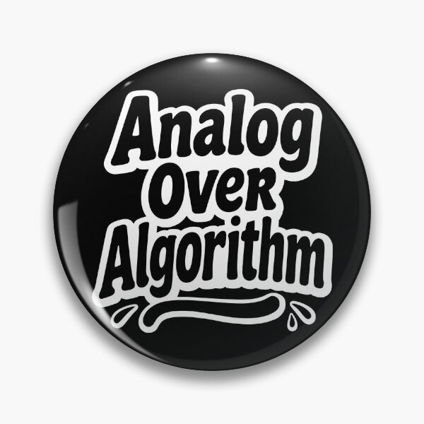 Item preview, Analog Over Algorithm Vinyl Aesthetic – Digital Detox Retro Music Design designed and sold by sriok.