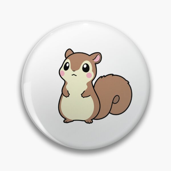Item preview, Fluffy Squirrel Sticker | Brown Animal Decal (Vinyl, Kiss-Cut) designed and sold by jellybeez3325.