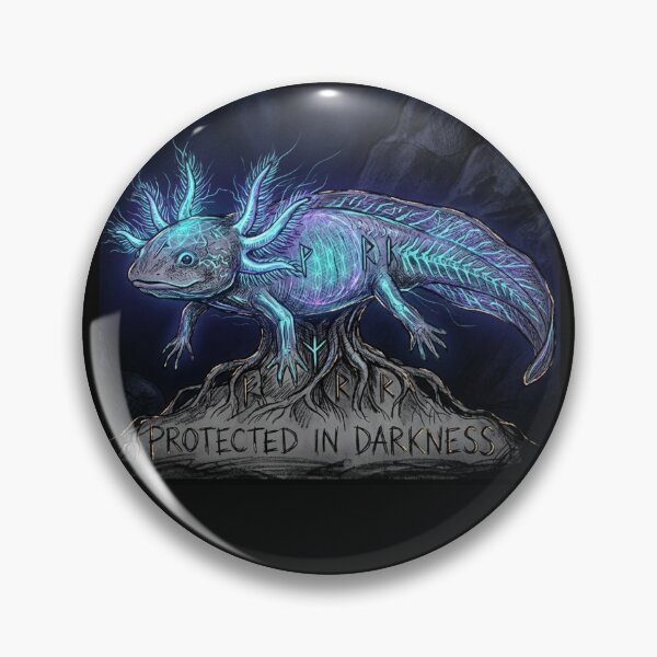 Item preview, Mystical Bioluminescent Axolotl - Protected In Darkness - Rune AestheticMystical Bioluminescent Axolotl - Protected In Darkness - Rune Aesthetic designed and sold by GiftzCircle.