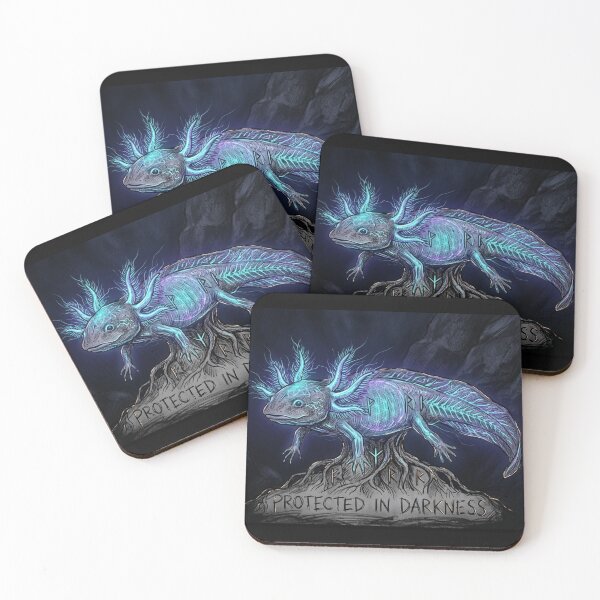 Item preview, Mystical Bioluminescent Axolotl - Protected In Darkness - Rune AestheticMystical Bioluminescent Axolotl - Protected In Darkness - Rune Aesthetic designed and sold by GiftzCircle.