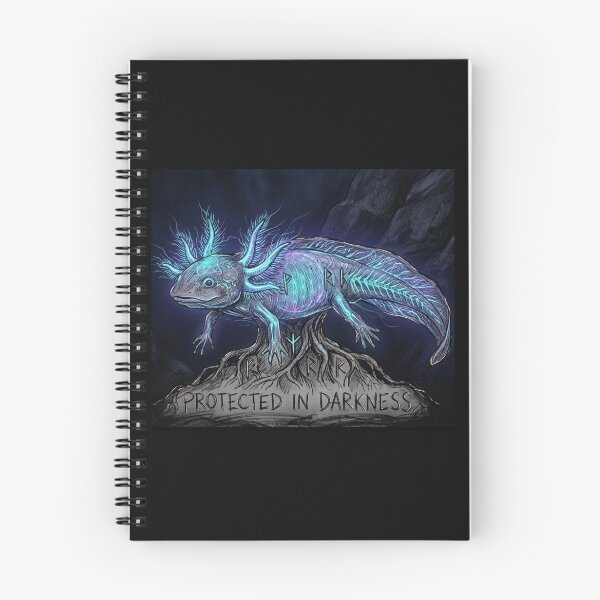 Item preview, Mystical Bioluminescent Axolotl - Protected In Darkness - Rune AestheticMystical Bioluminescent Axolotl - Protected In Darkness - Rune Aesthetic designed and sold by GiftzCircle.