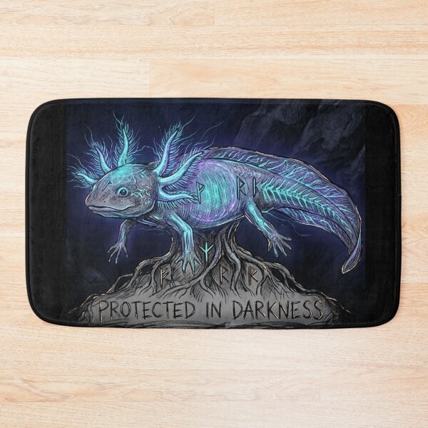 Item preview, Mystical Bioluminescent Axolotl - Protected In Darkness - Rune AestheticMystical Bioluminescent Axolotl - Protected In Darkness - Rune Aesthetic designed and sold by GiftzCircle.