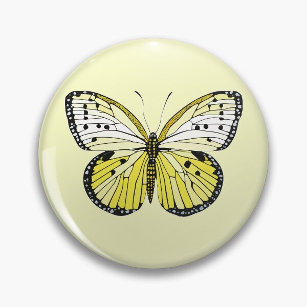 Item preview, yellow butterfly geometric mosaic art designed and sold by designmari.