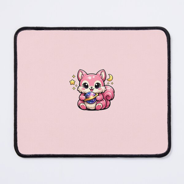 Item preview, Cosmic Pink Squirrel – Cute Squirrel with Glowing Planet designed and sold by Stricker-Hub.