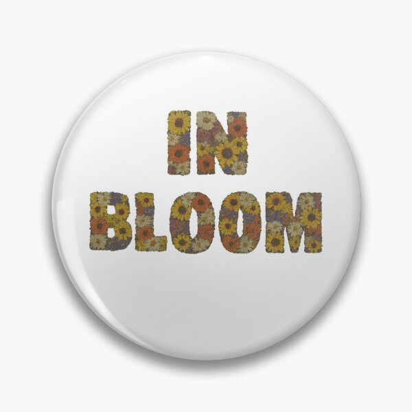 Item preview, In Bloom Floral Typography Nirvana Inspired Flower Lettering Grunge Soft Aesthetic Design designed and sold by Donsean22.