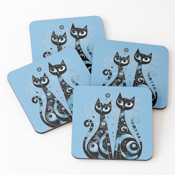 Item preview, Two Cats minimalist art designed and sold by Natart1004.