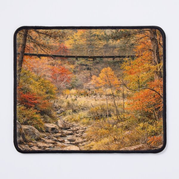 Item preview, Golden Autumn Forest Creek – Scenic Fall Landscape designed and sold by TopHatCreations.