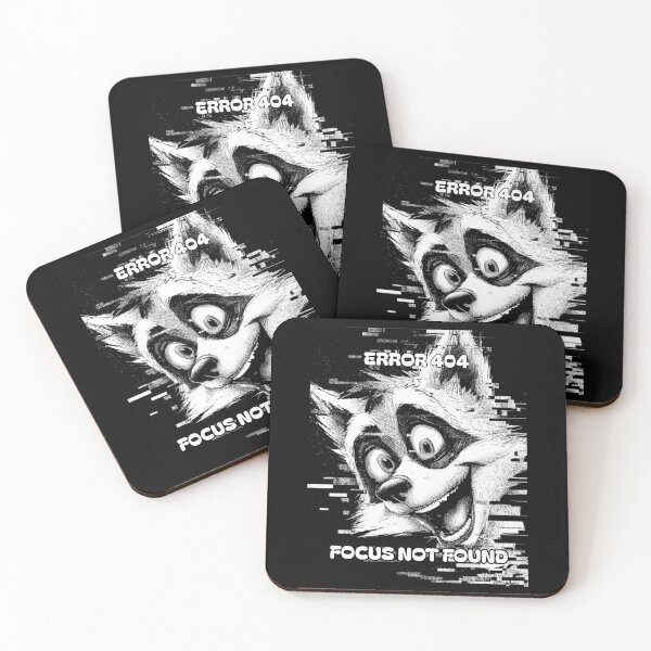 Item preview, Funny Raccoon Meme Collection – Error 404 Raccoon Meme Glitch Funny Chaos Humor designed and sold by MiraLumeStudio.
