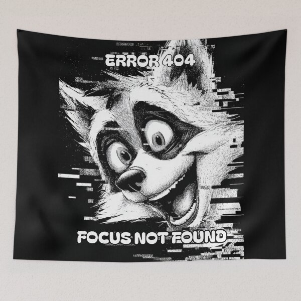 Item preview, Funny Raccoon Meme Collection – Error 404 Raccoon Meme Glitch Funny Chaos Humor designed and sold by MiraLumeStudio.