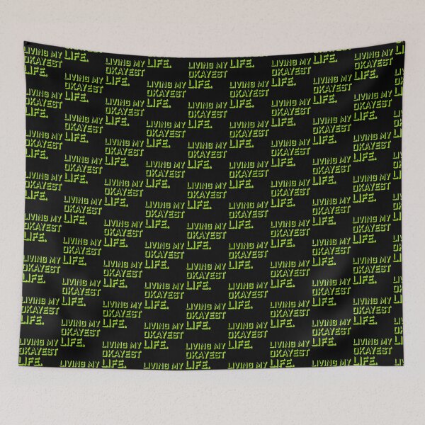Item preview, Living My Okayest Life Funny Sarcastic Relatable Quote designed and sold by shirt-o-mat.