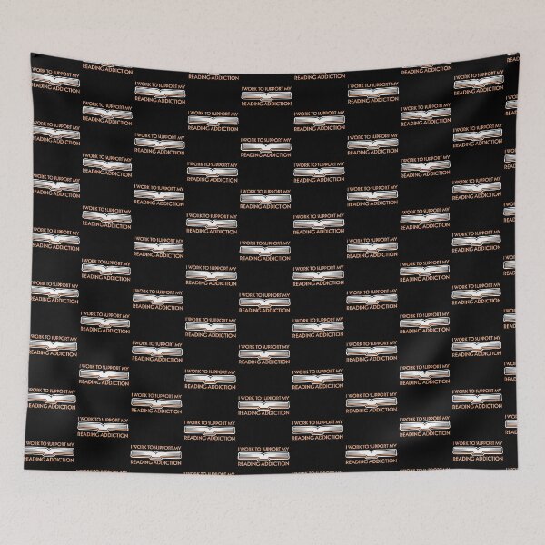 Item preview, I Work To Support My Reading Addiction Funny Book Quote designed and sold by shirt-o-mat.