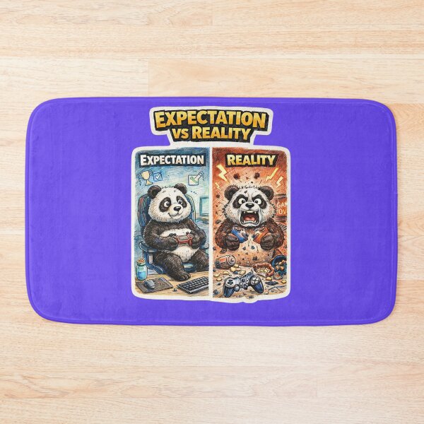 Item preview, Panda Gamer Expectation vs Reality Sticker – Funny Gaming Rage Animal Art designed and sold by Felixuss.