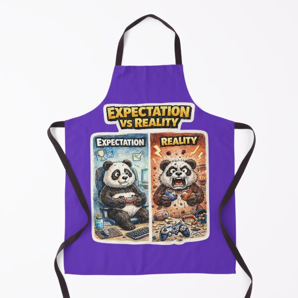 Item preview, Panda Gamer Expectation vs Reality Sticker – Funny Gaming Rage Animal Art designed and sold by Felixuss.