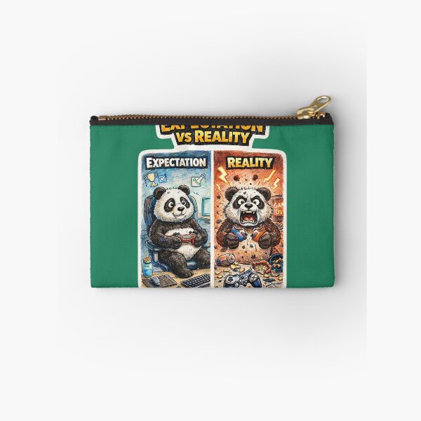Item preview, Panda Gamer Expectation vs Reality Sticker – Funny Gaming Rage Animal Art designed and sold by Felixuss.