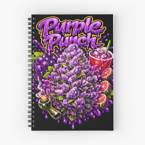 Item preview, Purple Punch Graffiti Print | Grape Sweet Indica Strain Typography | Sedating Pain Relief 420 designed and sold by WAUZ.