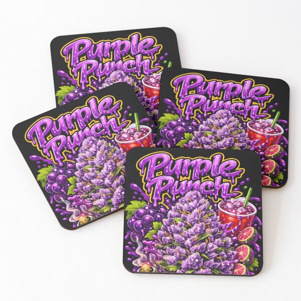 Item preview, Purple Punch Graffiti Print | Grape Sweet Indica Strain Typography | Sedating Pain Relief 420 designed and sold by WAUZ.
