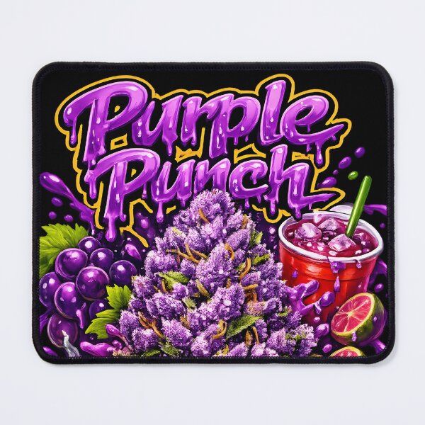 Item preview, Purple Punch Graffiti Print | Grape Sweet Indica Strain Typography | Sedating Pain Relief 420 designed and sold by WAUZ.