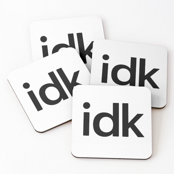 Item preview, IDK Cool Text Minimalist Aesthetic Simple Typography Funny Chill Vibes Design designed and sold by Donsean22.