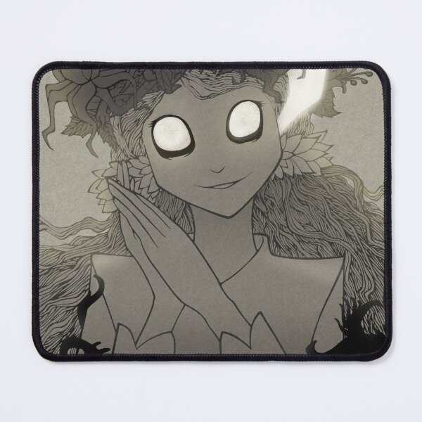 Item preview, Happy Abigail with Flower Crown | Don't Starve Together Fanart | Black and White Illustration designed and sold by AnryMary.