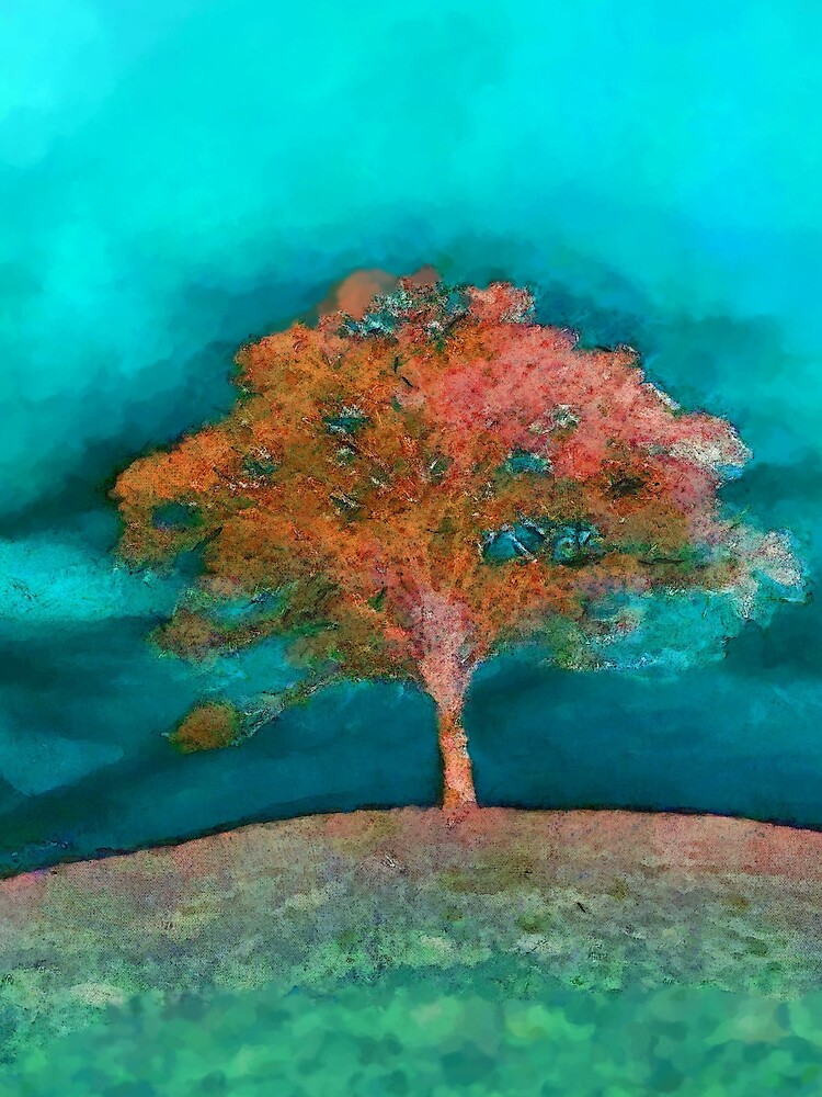 A solitary tree by valzart