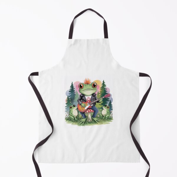 Item preview, Cottagecore frog playing guitar designed and sold by jrdesigns8112.