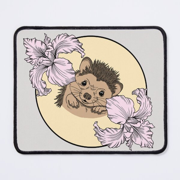 Item preview, Minimalistic hedgehog with flowers designed and sold by Pamelarts.