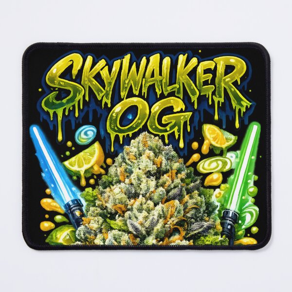 Item preview, Skywalker OG Graffiti Print | Earthy Citrus Star Wars Strain Typography | Heavy Body 420 designed and sold by WAUZ.