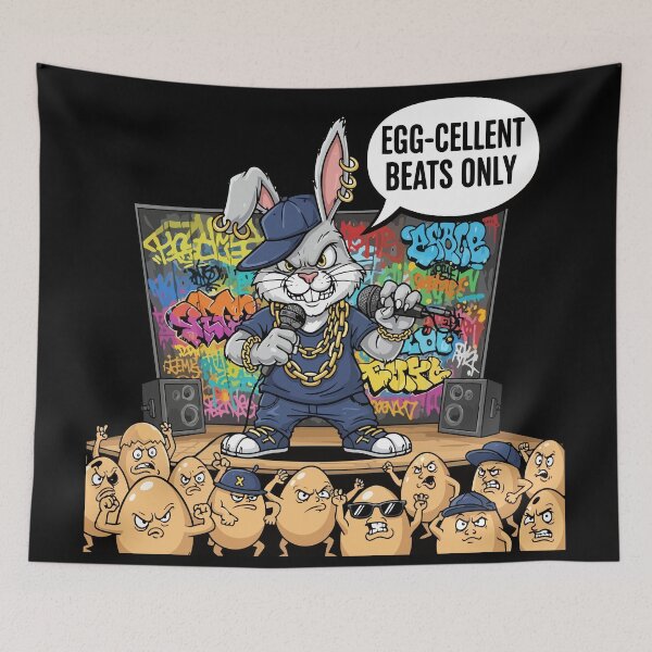 Item preview, FUNNY hip hop easter Egg-cellent Beats Only designed and sold by Uglyandcute.