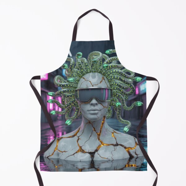 Item preview, Neon Medusa - Cyber Mythos designed and sold by THEARTCURATİON .
