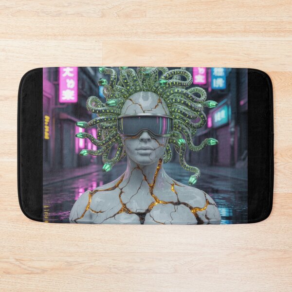 Item preview, Neon Medusa - Cyber Mythos designed and sold by THEARTCURATİON .