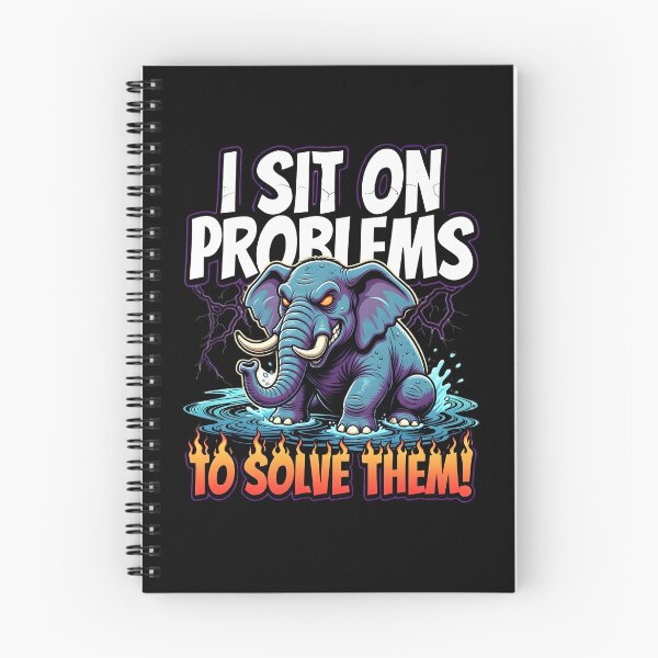 Item preview, I Sit On Problems To Solve Them Elephant designed and sold by TshirtsOnline-.